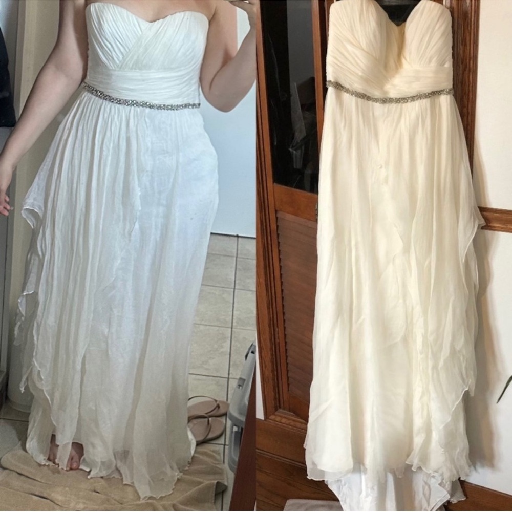 Amasale nouvelle 100% silk beaded bridal dress FINAL PRICE NO OFFER CONSIDERED